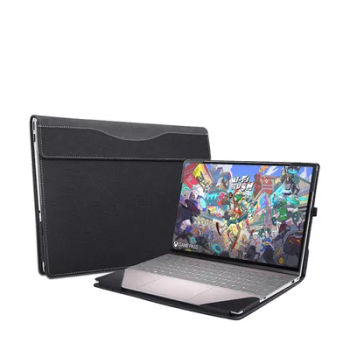 Housse de protection pour ordinateur portable HP Victus Gaming Laptop 15-fa 15t-fa 15-fb 15z-fb 15.6 ", coque de protection en cuir 2 en 1
