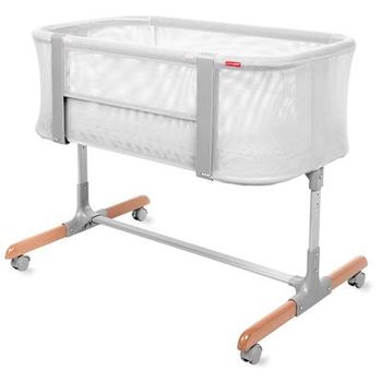 Skip Hop Cozy-Up 2-in-1 Bedside Sleeper & Bassinet - Grey