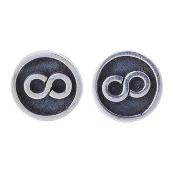 Infinite Possibilities,'925 Sterling Silver Stud Earrings with Infinity Symbol'