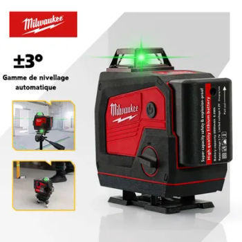 Milwaukee niveau Laser 16 lignes auto-nivelant avec haut-parleur Bluetooth peut jouer de la musique