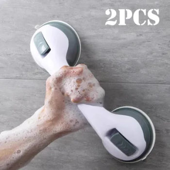 1/2pcs Shower Handle Grab Bars For Bathtubs And Showers Suction Bar Handles Handicap Elderly Seniors Safety Bathroom Bath Grip
