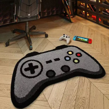 VIKAMA Game Console Controller, Imitation Cashmere Carpet, Living Room Dirt-Resistant, Bedroom Bedside Blanket, Home Decoration