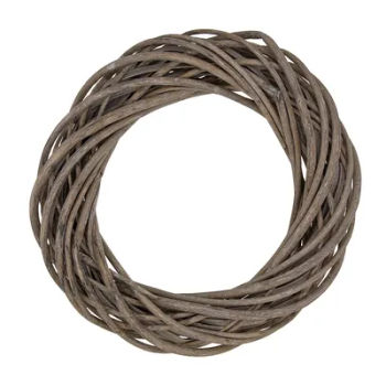 Couronne en osier, gris, 50 cm Ø