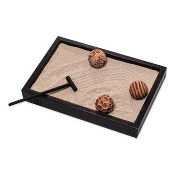 Serene Beach,'Jempinis Wood Meditative Zen Garden from Indonesia'