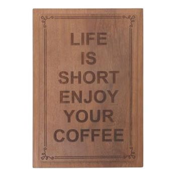Coffee Time,'Coffee-Themed Reclaimed Wood Plaque from Bali'