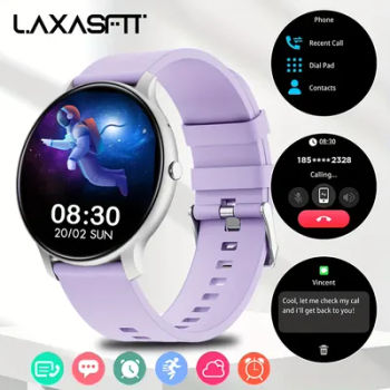 LAXASFIT New Smartwatch 2024 Smartwatch Bluetooth Talk uomo donna IP68 impermeabile Smartwatch Fitness bracciale quadranti personalizzati