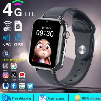 Nouveau niveau de sécurité extérieur enfants 4G GPS localisation piste pour Xiaomi LT38 SmartWatch WIFI SOS LBS appel vidéo enfants SIM Smartwatch