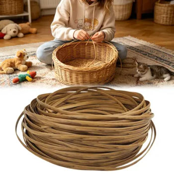 Wicker Furniture Repair Kit Waterproof UV Protection Replacement 120Ft Wicker Chair Strips Rattan Roll for Basket Sofa Table