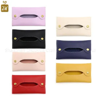 Mini Japanese style pu leather tissue bag tissue box living room bathroom tissue organizer car tissue wet towel box