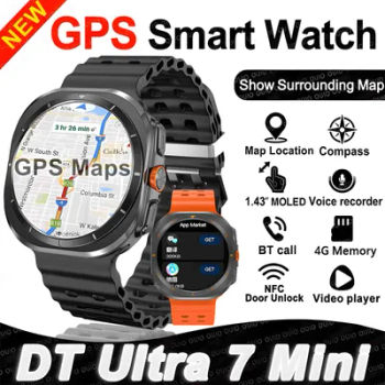 Pour Samsung Galaxy Ultra mini GPS SmartWatch AMOLED écran multi-fonction sport Fitness Tracker santé smartwatch 2025 Original