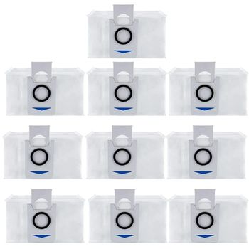 10 engangsstøvposer - erstatningstilbehør til ECOVACS DEEBOT X1 OMNI, X1 Turbo, X1 Plus og T10 robotstøvsugere