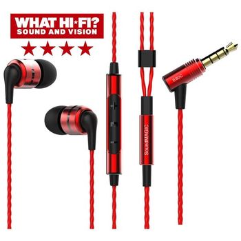 SoundMAGIC E80C in-ear hovedtelefon med mikrofon/rød