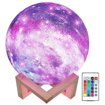 Lampe - Moon Lamp / Månelampe - 15cm – RGB