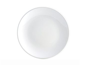 H&h set 6 piatti iris bianco piano cm26