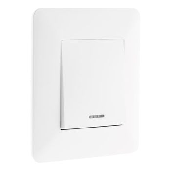 Zenitech Interruptor 10A embutido com indicador branco artezo