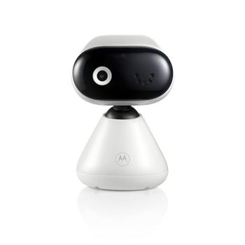 Motorola Nursery Baby Monitor PIP1000 con Telecamera - Telecamera per bambini con controllo tramite app - Baby Monitor - Visione notturna e comunicazione bidirezionale - Montaggio a parete - Bianco