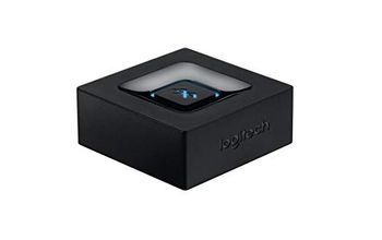 Logitech Receptor de Audio Inalámbrico, Adaptador Bluetooth para PC/Mac/Smartphone/Tablet/Receptores AV, Salidas 3.5 mm y RCA para Altavoces, Sencillo Emparejamiento, Enchufe EU, Color Negro