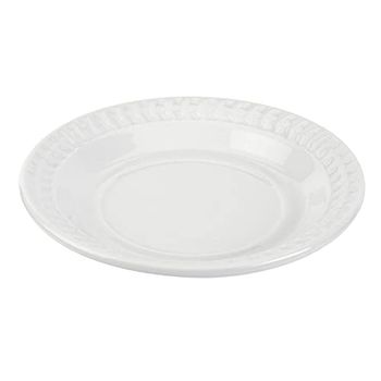 Portmeirion BAWHXX05073 8" Plate (O) White S/4, Earthenware