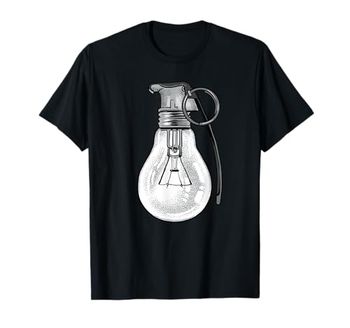 Grenade Shirt Lightbulb Grenade Powerful Ideas Electrician T-Shirt