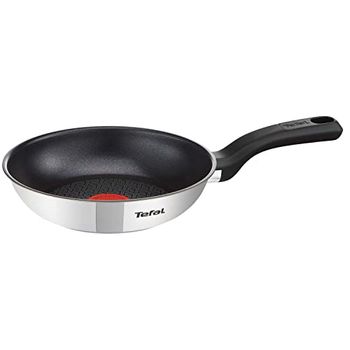 Tefal Comfort Max Poêle 20 cm, Induction, Revêtement antiadhésif, Acier inoxydable haute qualité, Indicateur de température Thermo-Spot, Poignée thermo-isolée G7260244