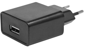 PRENDELUZ Cargador USB 5V 1A, compacto y portátil, para cargar dispositivos electrónicos como teléfonos y tablets.