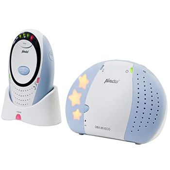 Alecto Bébé DBX-85 VigilaBébés Eco - Vigilância para bebés áudio digital com tecnologia DECT - Alcance de 300 metros - indicador de som LED e luz noturna - azul
