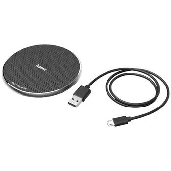 Hama – Caricabatterie wireless “QI-FC10”, 10 W, nero