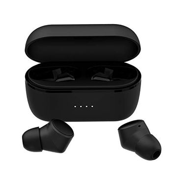 TIE Audio Bluetooth Mini Oortelefoon Shootingstar TX6, Draadloze In-Ear Koptelefoon met Powerbank (5.0 Draadloze Oordopjes, Dagelijks & Sport, Hoge Geluidskwaliteit, One-Knob Control), eén maat, zwart