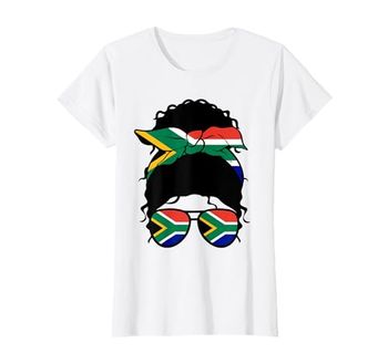 South African Girl South Africa Flag Proud Woman T-Shirt