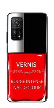 Beschermhoes voor Xiaomi Mi10 T, design: intense rode nagellak