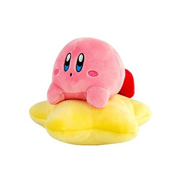 Club Mocchi Mocchi Tomy - Peluche Kirby étoile filante Junior 20 cm- Jouets Doux Kirby à Collectionner - Jouets héros sous Licence Officielle - Figurines de Bureau - Jouets Enfants 3+ Ans