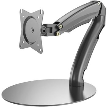 DIGITUS Suporte para monitor - suporte e mola de gás de pressão, 1 monitor - até 27 polegadas - até 1 x 6,5 kg - VESA 75 & 100 - preto
