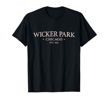 Wicker Park Chicago - Simple Wicker Park CHI IL Maglietta