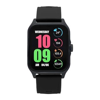 Radiant Las Vegas Premium 2 - Smartwatch svart - smartklocka - unisex - med silikonrem - sportläge, stegräknare, kalorier, sömn, aviseringar - kompatibel med Android/iOS