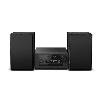 Panasonic SC-PM702EG-K Neat - Sistema estéreo Compacto de Alta fidelidad con CD, Radio Dab+/FM, USB y Bluetooth, Altavoces de 80 W, Control de Graves, Color Negro.