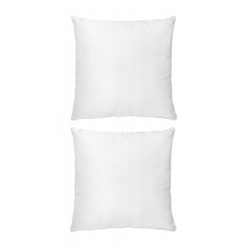 HOMLA Toby Kudde uppsättning av 2, 45 x 45 cm, vit, premium polyester, formstabil och enkel skötsel