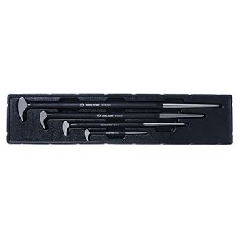Set met 4 krachthendels met ronde kop van 150 tot 500 mm