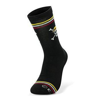 Chaussettes One Piece Skull Taille unique (38-43) Noires, 70% coton, 27% polyester, 3% élasthanne.
