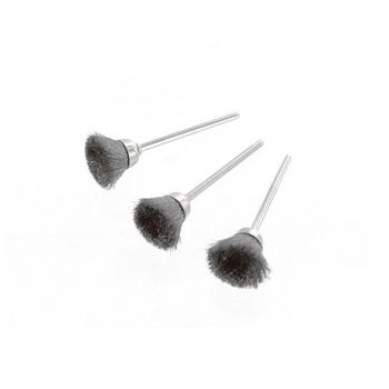 Rotacraft Stålkoppborstar, 3-pack, silver