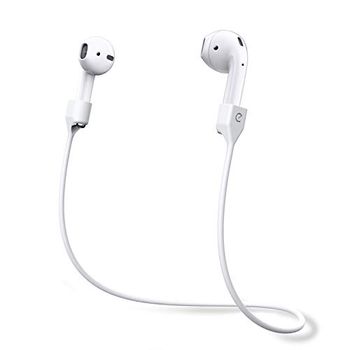 Keybudz AirStrapz - Supporto per Apple AirPods Pro & AirPods, accessori per auricolari, colore: Bianco