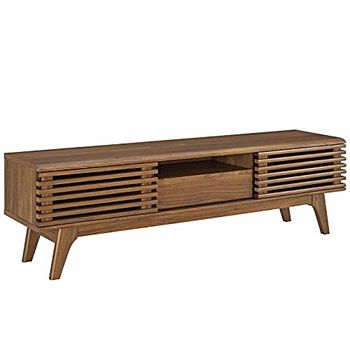 Modway Render 48 inch tv-standaard, 59" tv-standaard en display standaard modern 59" TV Stand walnoot