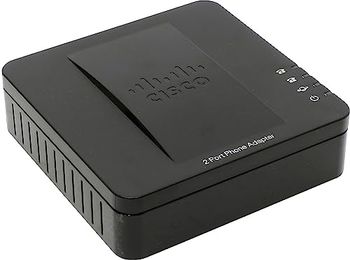 Cisco SPA112 2-Port Phone Adapter - VoIP Telephone Adapters (IPv4, IPv6, ARP, DNS, SRV, DHCP, PPPoE, ICMP, TCP, UDP, RTP, RTCP, SNTP, 802.1p, SSL/TLS, SIP, AC, 100 - 240 V, 50 - 60 Hz, DC, 5 V, 2 A, 101 x 28 x 101 mm)
