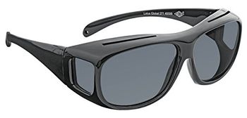 Wedo 27148599 Óculos de sol para motoristas, proteção UV, inclui capa para óculos, preto