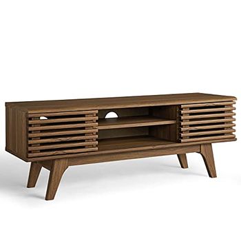 Modway Render 48 inch tv-standaard, 59" tv-standaard en display standaard modern 46" Console TV Stand walnoot