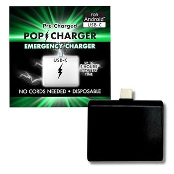 USB-C Android Power Bank Fast Charging Pop Charger - Travel Essentials Phone Charger, Perfect for Power Outages & Storms, Up to 5 Hours Talk Text Time, Ideal for Traveling & Outings