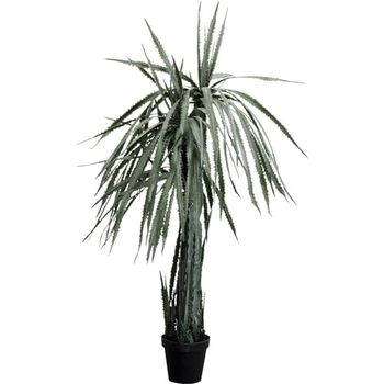 Kare Design Decoratieve plant Dragon Tree, groen, hypoallergeen, onderhoudsvriendelijk, geen pollen of schimmelvorming, decoratief object voor de woonkamer, grote kunstplant, met pot, 155 x 70 x 70 cm