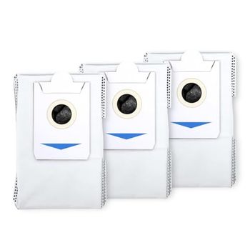 ECOVACS 3 sacchetti per aspirapolvere e mob combo DEEBOT X2 OMNI/X2 OMNI COMBO/X2 OMNI COMPLETE/T30S/T30S Combo Robot Aspirapolvere e Mob Combo, Bianco