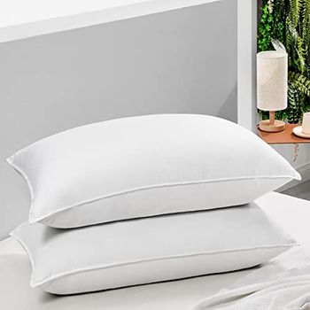 HARBOREST Bedkussens standaard maat, set van 2 - luxe hotelcollectie donzen alternatieve kussens om te slapen, 50 x 66 cm