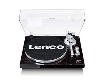 Lenco LBT-188 Tocadiscos Bluetooth - admite Salidas de RCA y USB - 2 velocidades 33 RPM y 45 RPM - preamplificador - carcasa de MDF - transmisión por correa - nogal