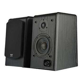 Woxter Dynamic Line DL-610 Black - Altavoces de estantería terminados en Madera autoamplificados (20 RMS 180 W, Bluetooth, conexión de 3,5mm, PC, TV, Tablets, Smartphones, mp3...)